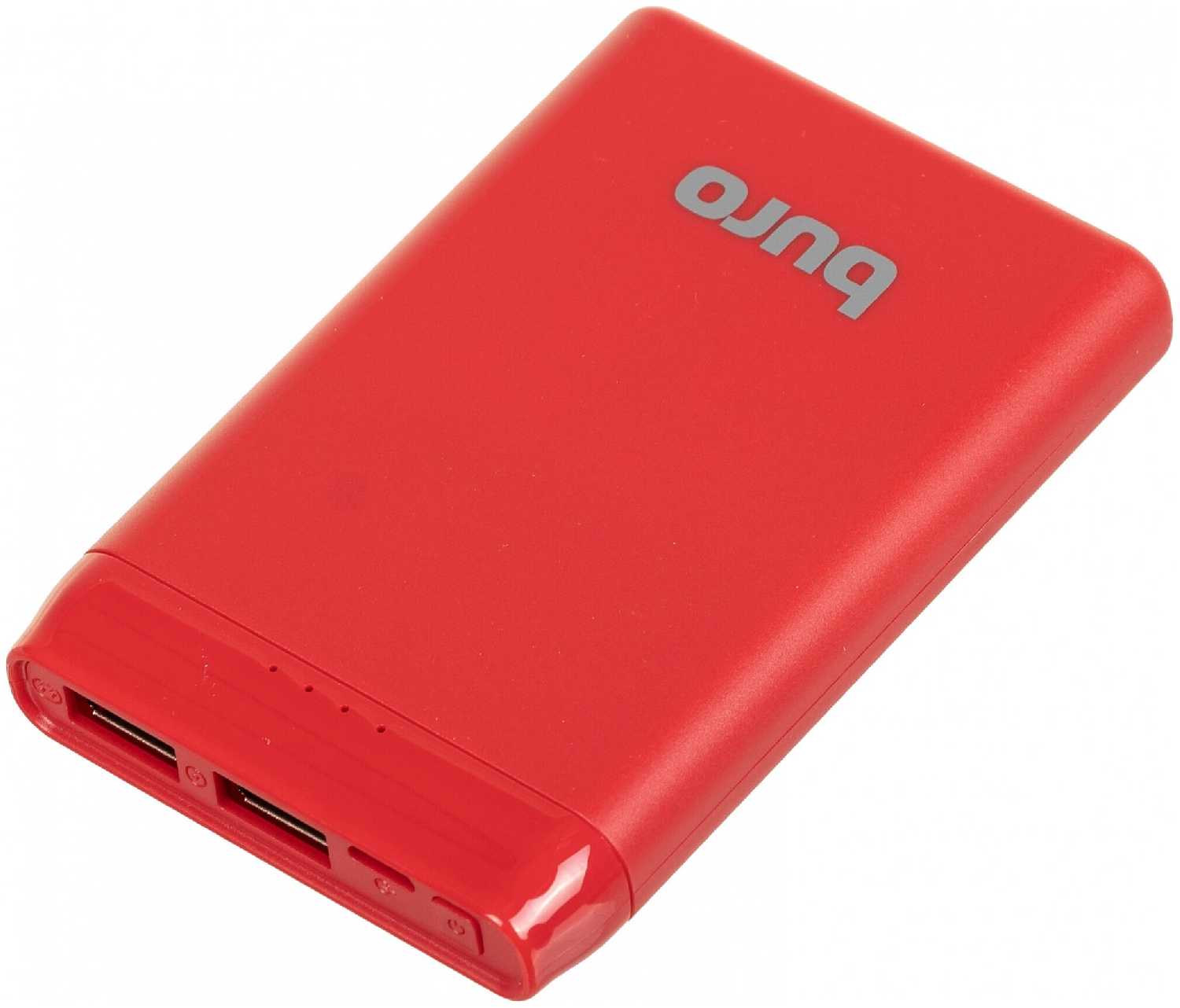 Мобильный аккумулятор Buro BP05B 5000mAh 2.1A 2xUSB красный (BP05B10PRD) фотография 1