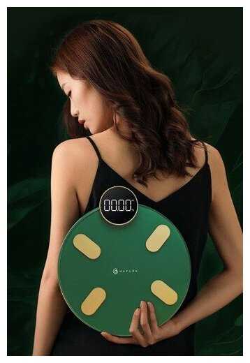 Умные диагностические электронные весы Haylou Smart Body Fat Scale (Green) / Встроенный аккумулятор / 18 различных показателей фотография 12