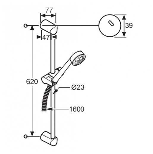 Душевой гарнитур KLUDI Logo Neo 376840575, фотография 1