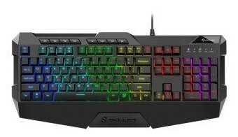 Sharkoon Skiller SGK4 Игровая клавиатура (резиновые колпачки, RGB подсветка, USB) фотография 2
