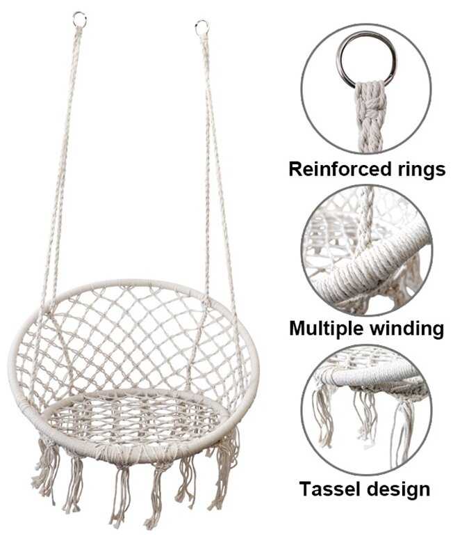 Кресло-гамак Homium hammock c кисточками фотография 3