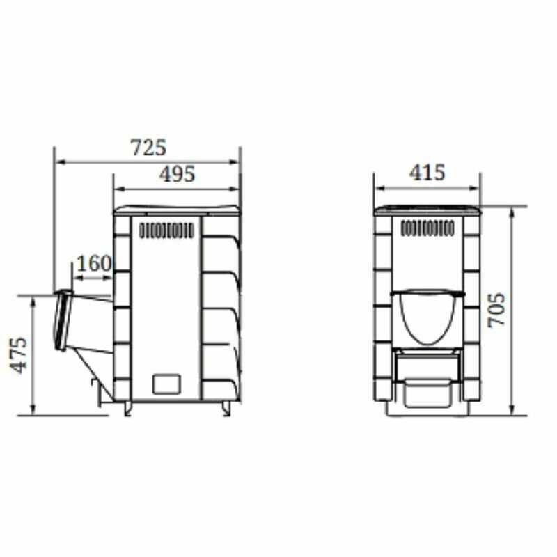 Печь банная каменка TMF Оса Carbon фотография 2