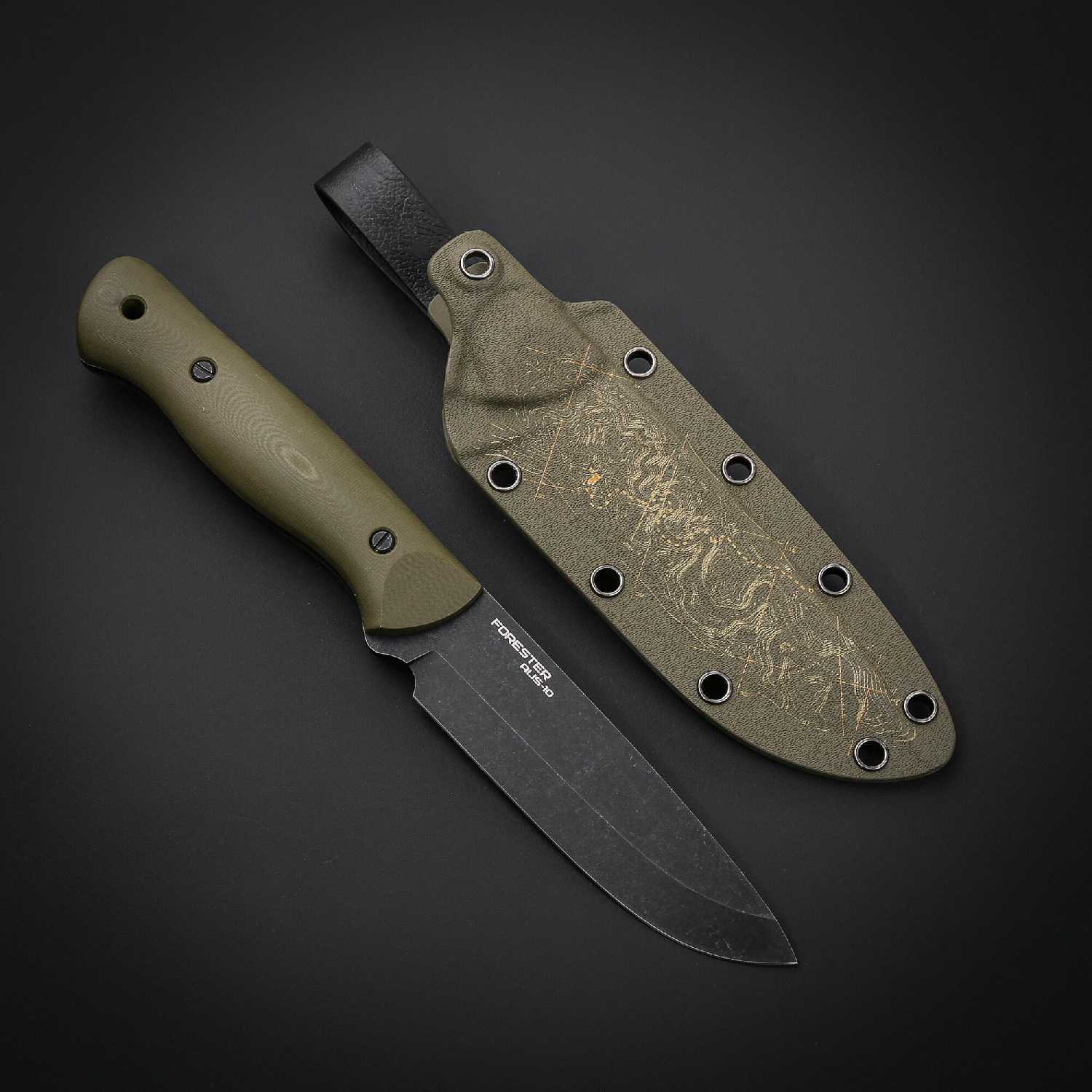 Нож NC Custom Forester (NCC043-A10BSW/G10OD-KDOL) фотография 1