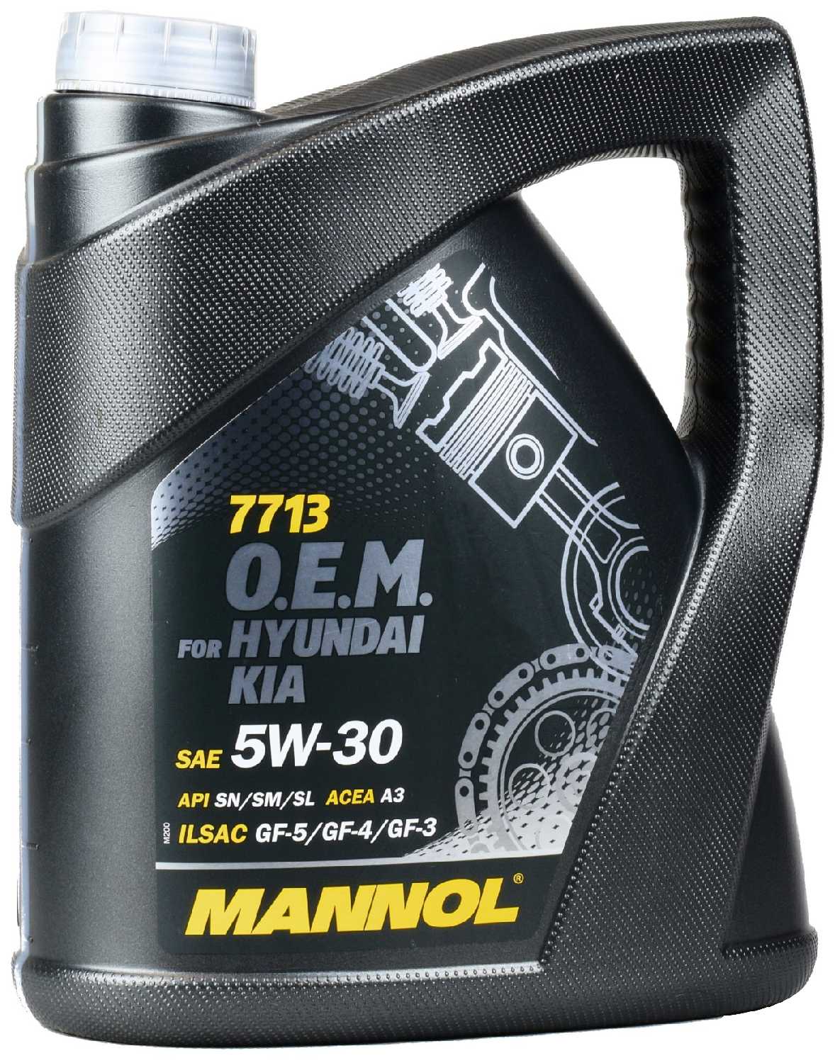 Синтетическое моторное масло Mannol 7713 O.E.M. for Korean cars / for Hyundai KIA 5W-30 фотография 5