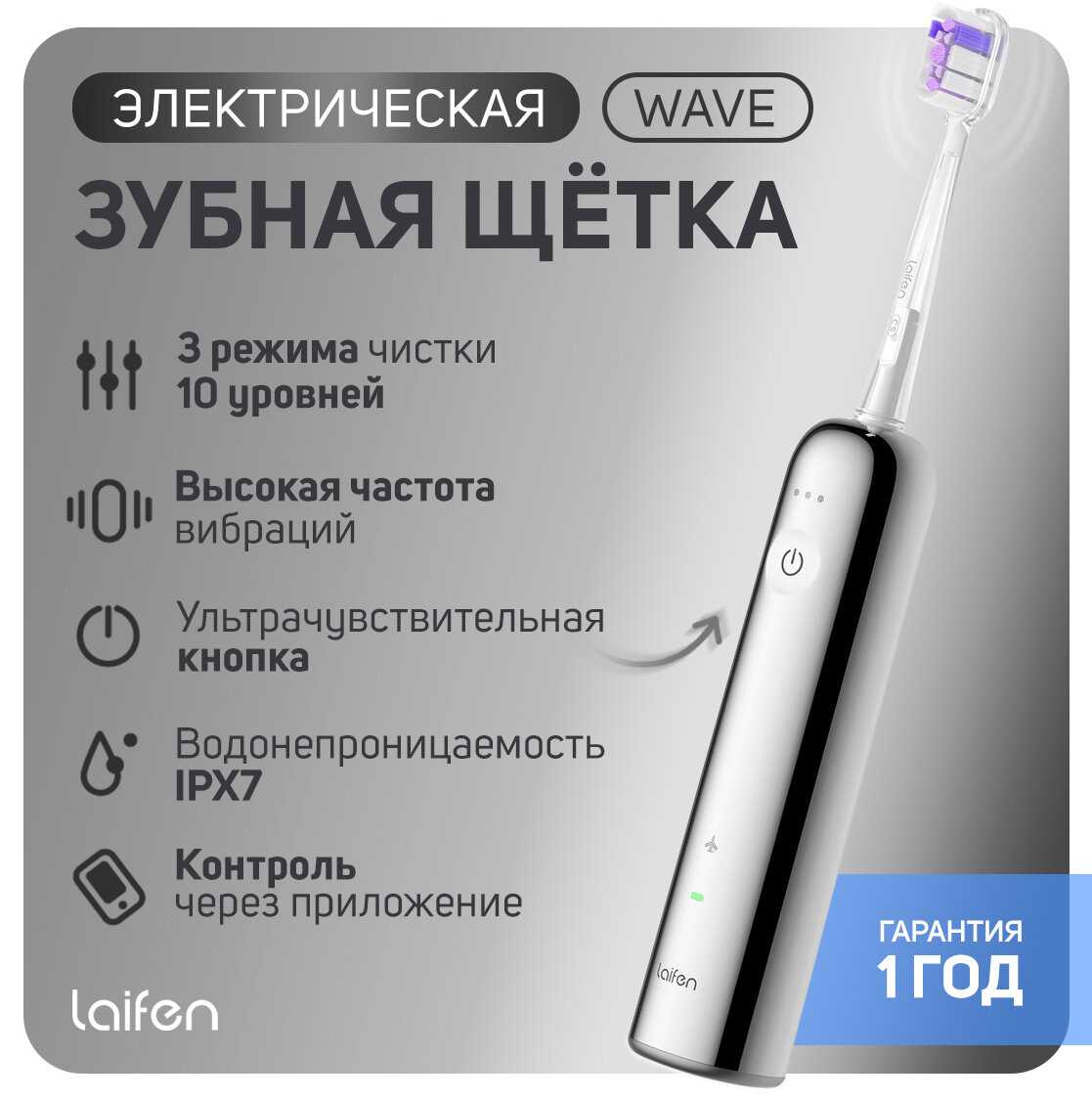 Электрическая зубная щетка Laifen Wave (LFTB01-S)
