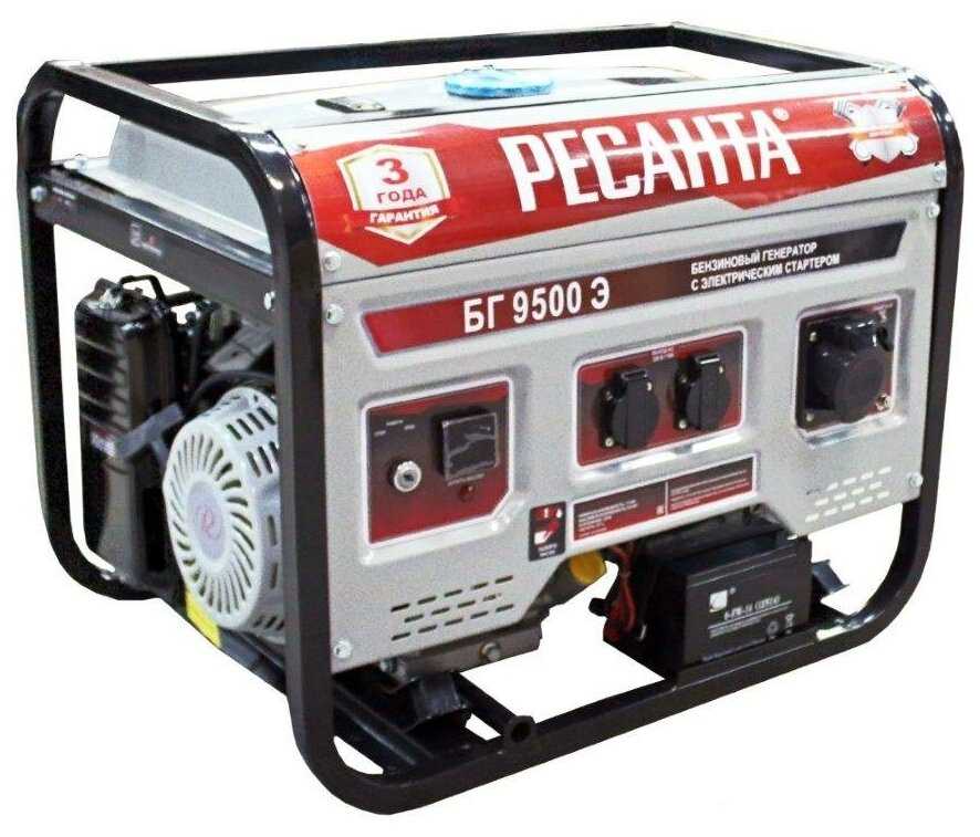Бензиновый генератор РЕСАНТА БГ 8000 Э фотография 4