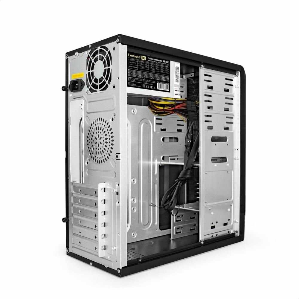 Корпус ExeGate CP-606U-AB350 (ATX, AB350 с вент. 8см, 1USB+1USB3.0, аудио) фотография 10