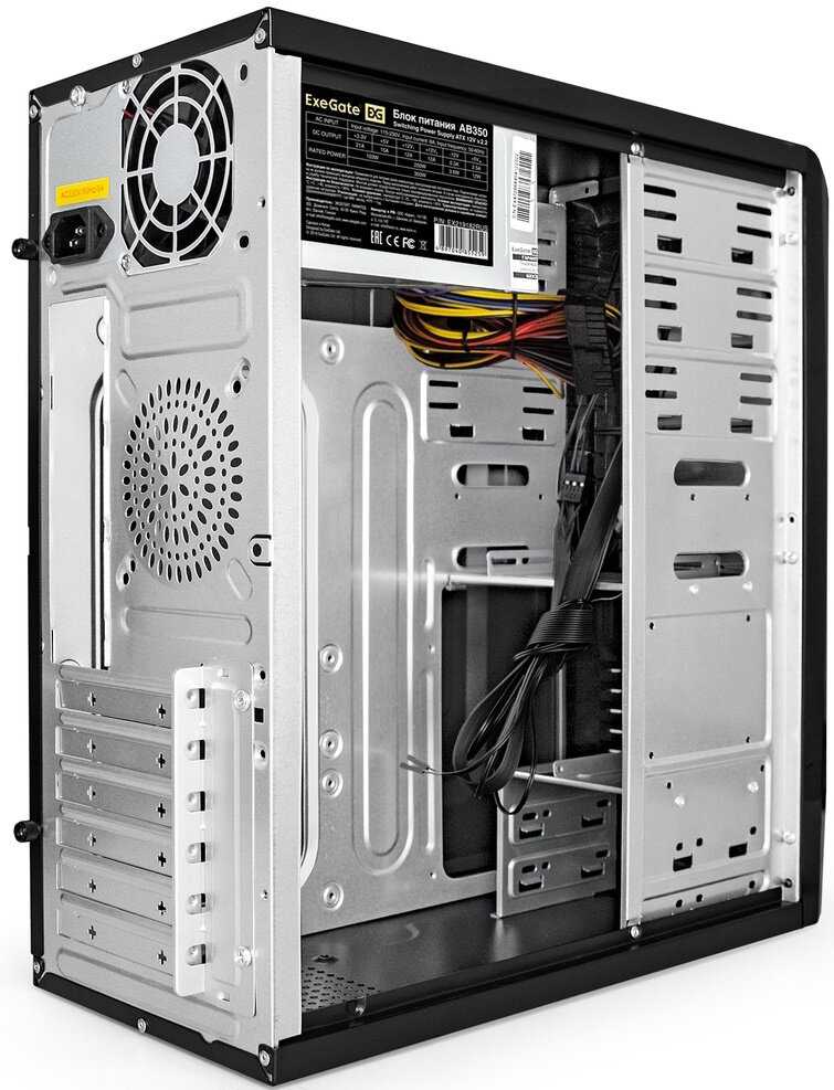 Корпус ExeGate CP-606U-AB350 (ATX, AB350 с вент. 8см, 1USB+1USB3.0, аудио) фотография 9