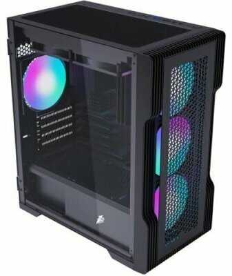 Корпус 1STPLAYER TRILOBITE T3 mATX, TG / 4x 120mm LED fans (T3-BK-4F1) фотография 8