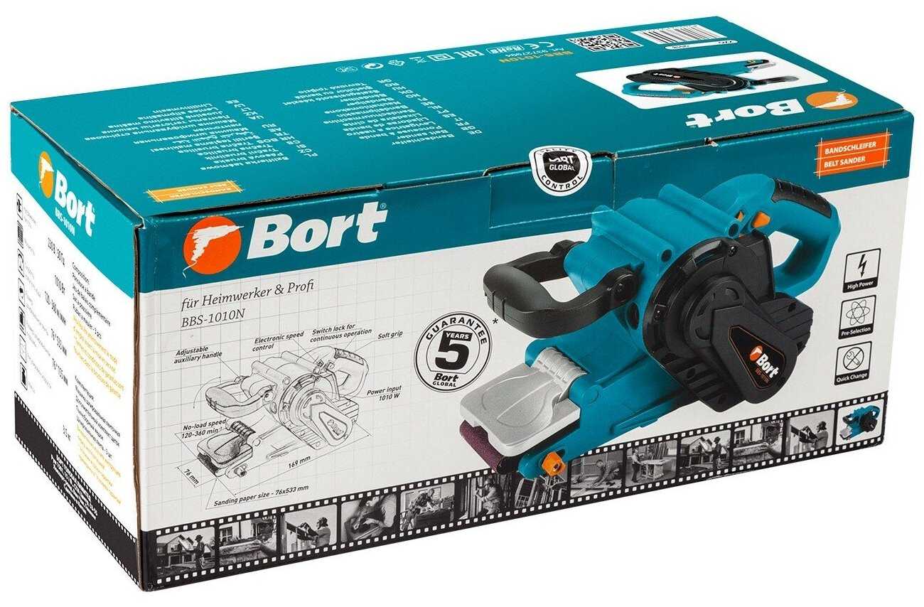 Ленточная шлифмашина Bort BBS-1010N (93727994) фотография 11