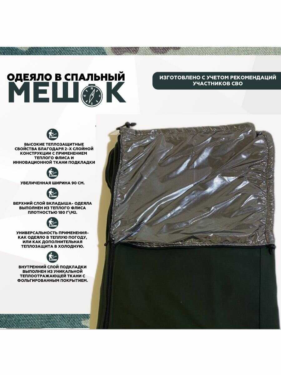 Флисовый вкладыш в спальный мешок Everena Флисовый вкладыш в спальный мешок (190_75) фотография 18