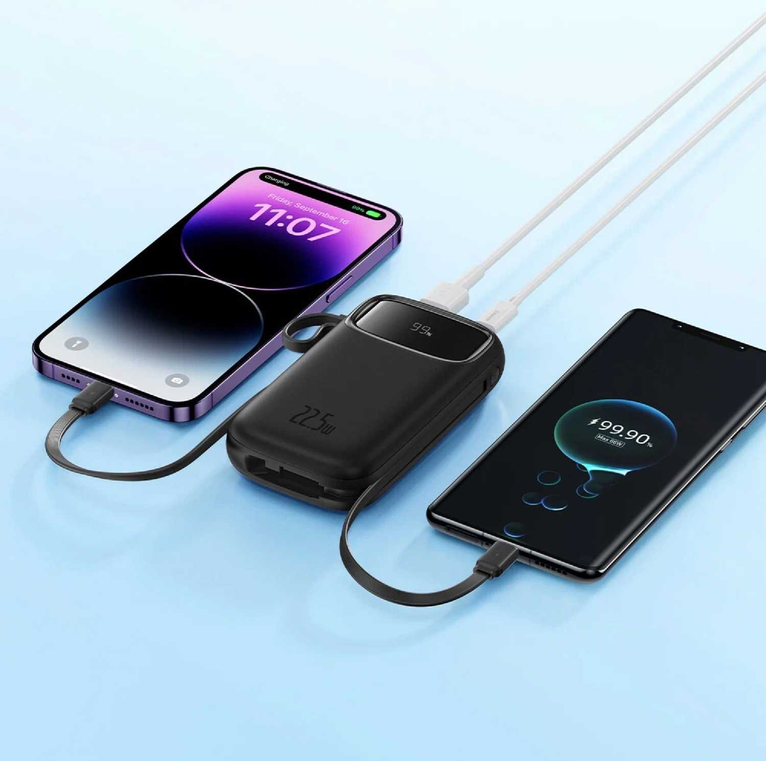 Портативный аккумулятор Baseus QPow2 Dual Fast Charging Cables (20000 mAh) фотография 16