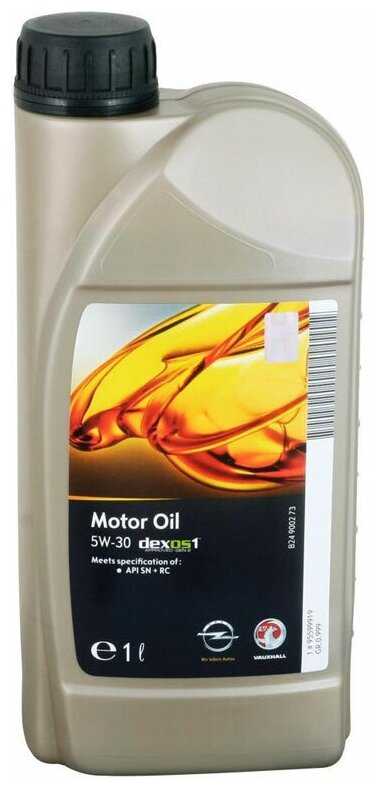 Синтетическое моторное масло GENERAL MOTORS GM Dexos1 Gen2 5W30 фотография 6