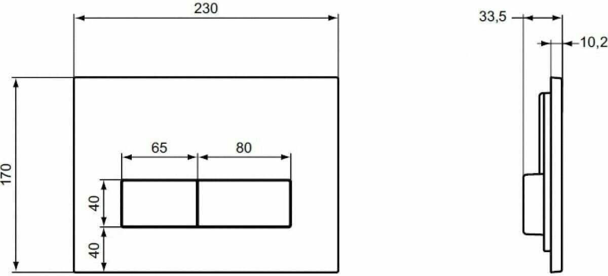 Кнопка смыва Ideal Standard Oleas M2 фотография 3
