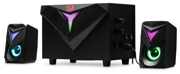 Колонки для компьютера Redragon Toccata 11 Вт , акустическая система 2.1 , RGB , питание от USB фотография 2