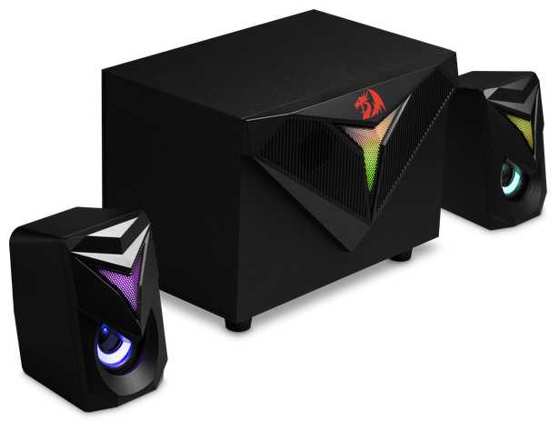 Колонки для компьютера Redragon Toccata 11 Вт , акустическая система 2.1 , RGB , питание от USB фотография 3