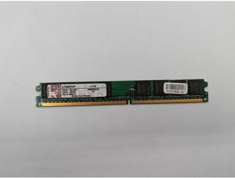Оперативная память Kingston 1 ГБ DDR2 DIMM CL5 KVR800D2N5/1G фотография 3