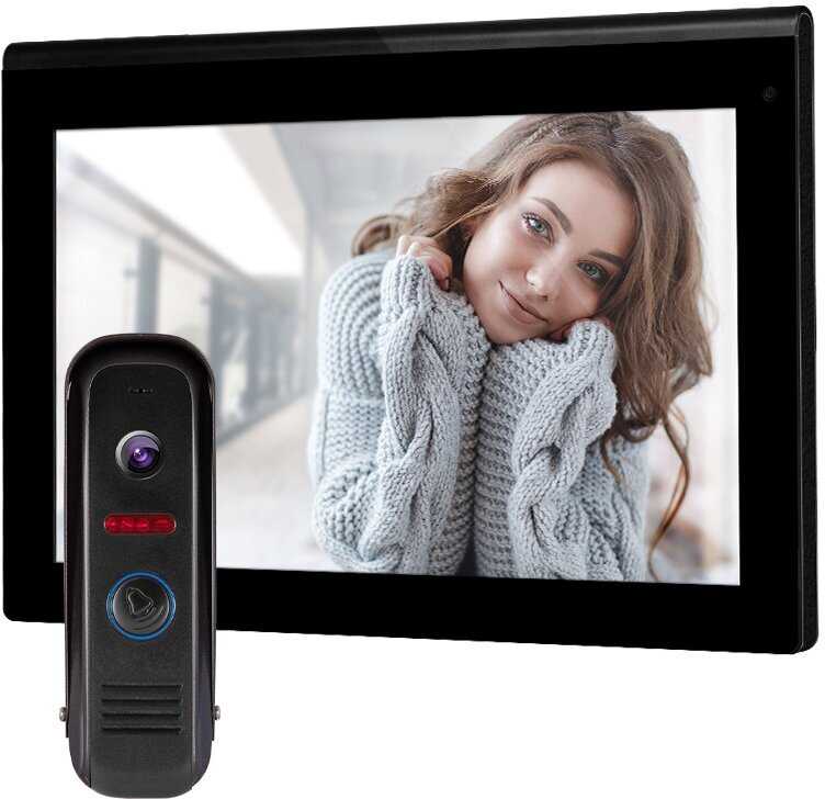 Комплект WIFI видеодомофона COMFY 10 DARK FHD WIFI KIT фотография 1