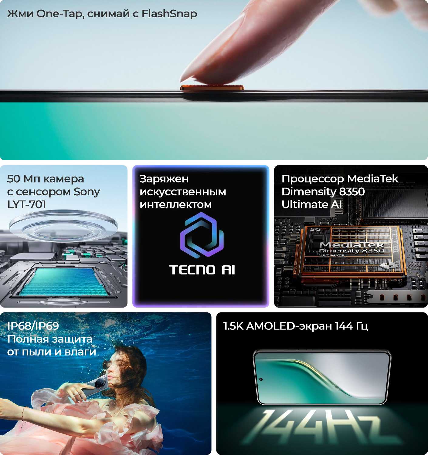 Смартфон TECNO CAMON 40 Premier 5G фотография 8