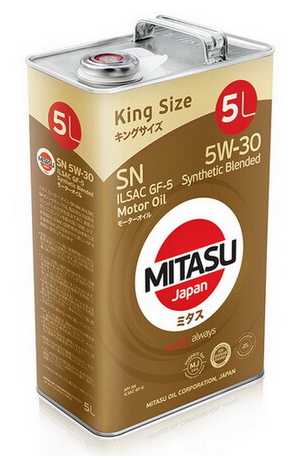 Синтетическое моторное масло Mitasu MJ-120 Motor Oil SN 5W-30 фотография 4