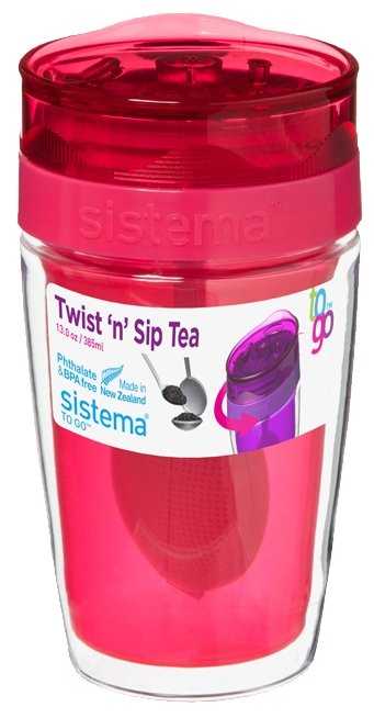 Термокружка Sistema Twist‘n’Sip Tea To Go, 0.37 л фотография 3