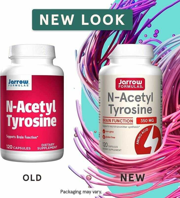 Jarrow Formulas N-Acetyl Tyrosine (350 мг) 120 капсул фотография 2