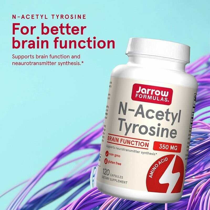 Jarrow Formulas N-Acetyl Tyrosine (350 мг) 120 капсул фотография 3