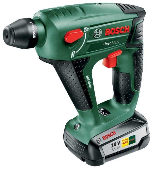 Перфоратор аккумуляторный BOSCH Uneo Maxx 2.5Ач x1 кейс