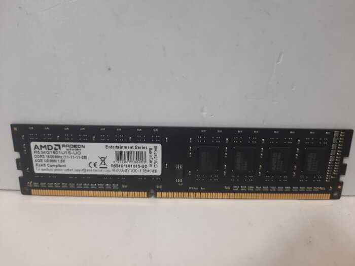 Оперативная память AMD Radeon R5 Entertainment Series (R534G1601U1S-UO) фотография 11