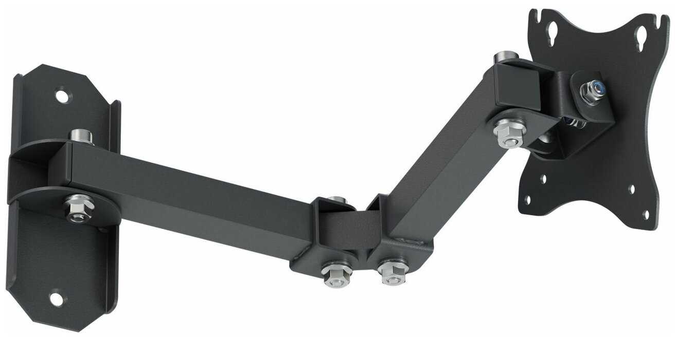 Настенный кронштейн РЭМО K-543 [наклонно-поворотный, 15-43 дюймов, VESA 75x75 мм, 100x100 мм, 200x200 мм]