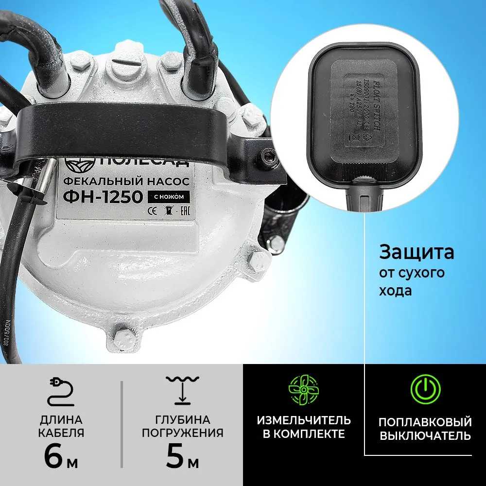 Погружной насос Полесад ФН-1250 фотография 1