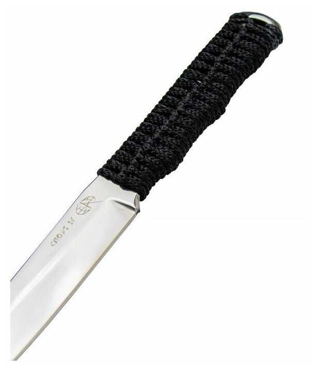 Нож Туристический Pirat Спорт-16, обмотка паракорд, ножны в комплекте, длина клинка 13 см фотография 2