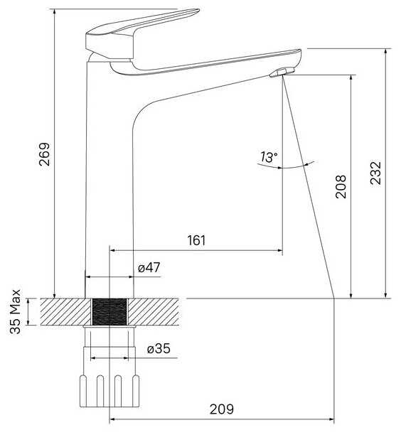 Смеситель Iddis TORSB01i01 фотография 3