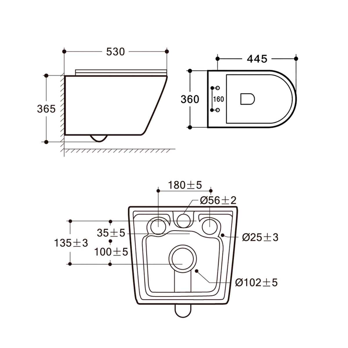 Комплект 6 в 1 Grohe Rapid SL (38772SH0) + подвесной безободковый унитаз Amore di Mare Elsa Tornado P312-T фотография 23