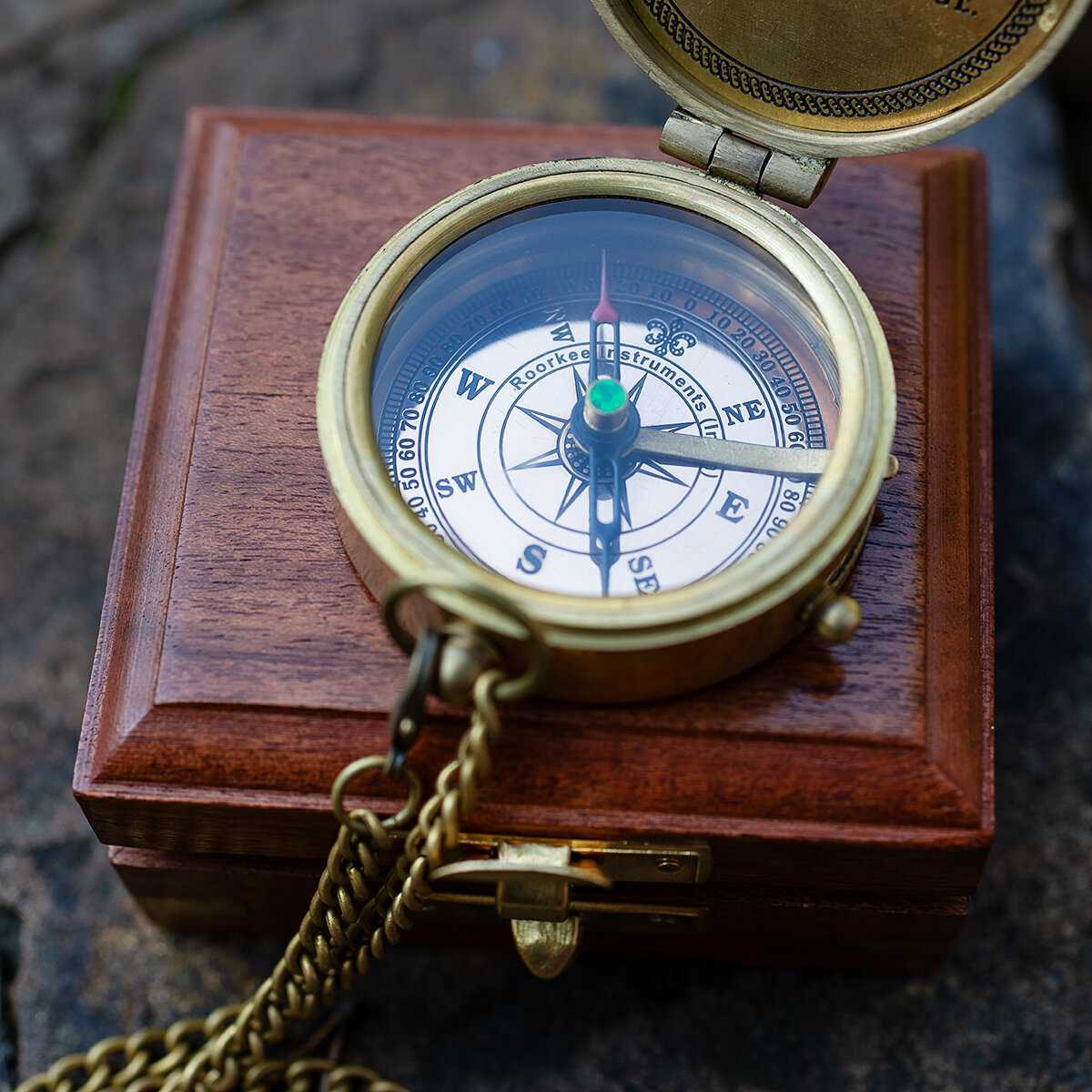 Компас Компас на цепочке с изображением