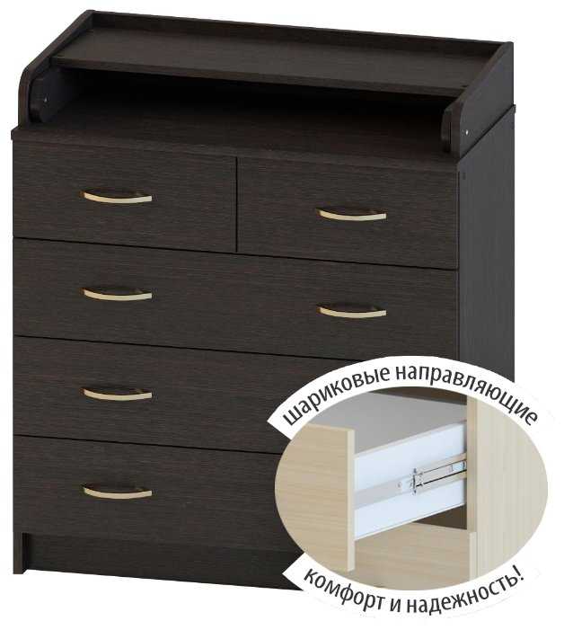 Пеленальный комод Атон Мебель Сириус 80/5 ЛДСП фотография 10