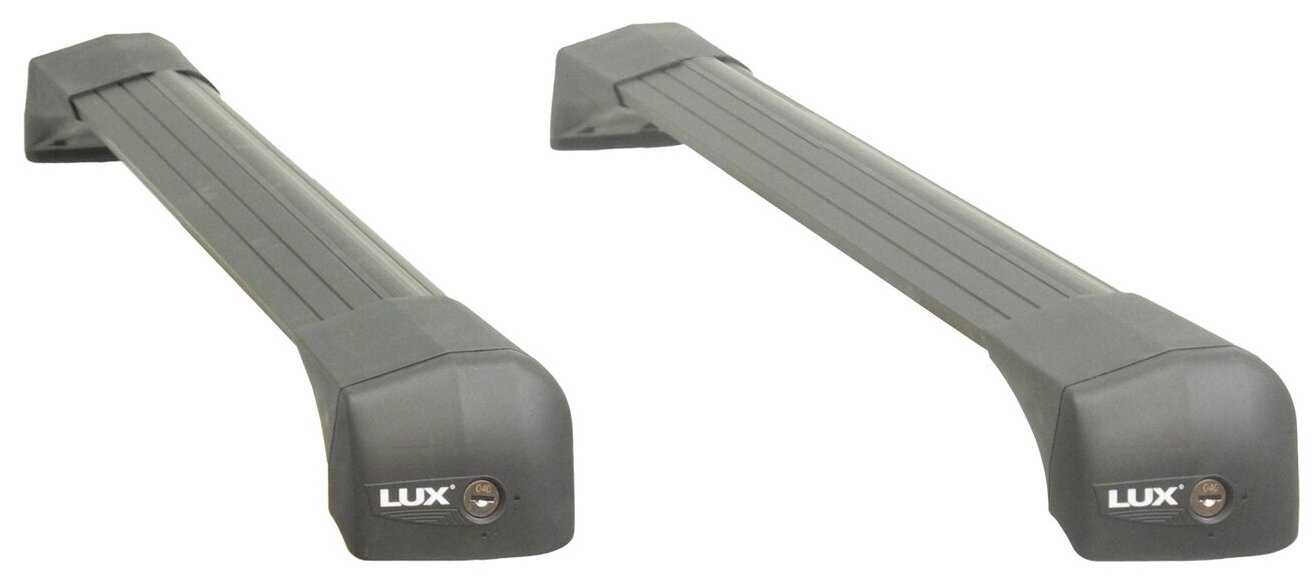 Багажник на Suzuki SX4 2013-, на интегрированные рейлинги, Lux Bridge, черные дуги