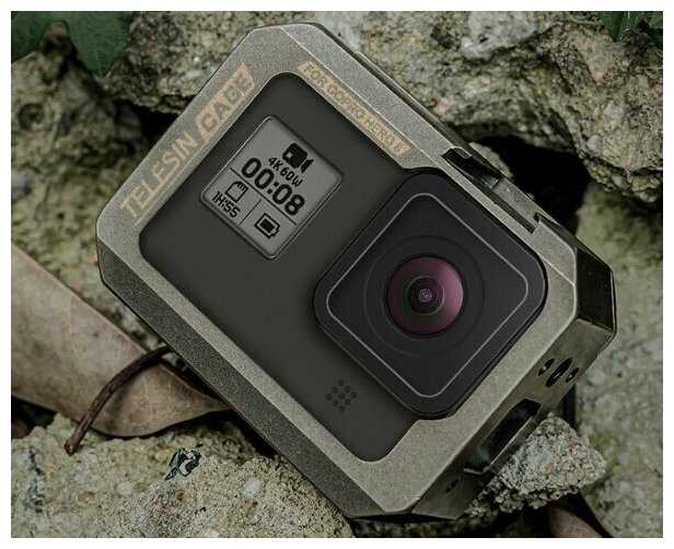 Алюминиевая рамка Telesin для GoPro 8 с вертикальным и горизонтальным креплением фотография 3