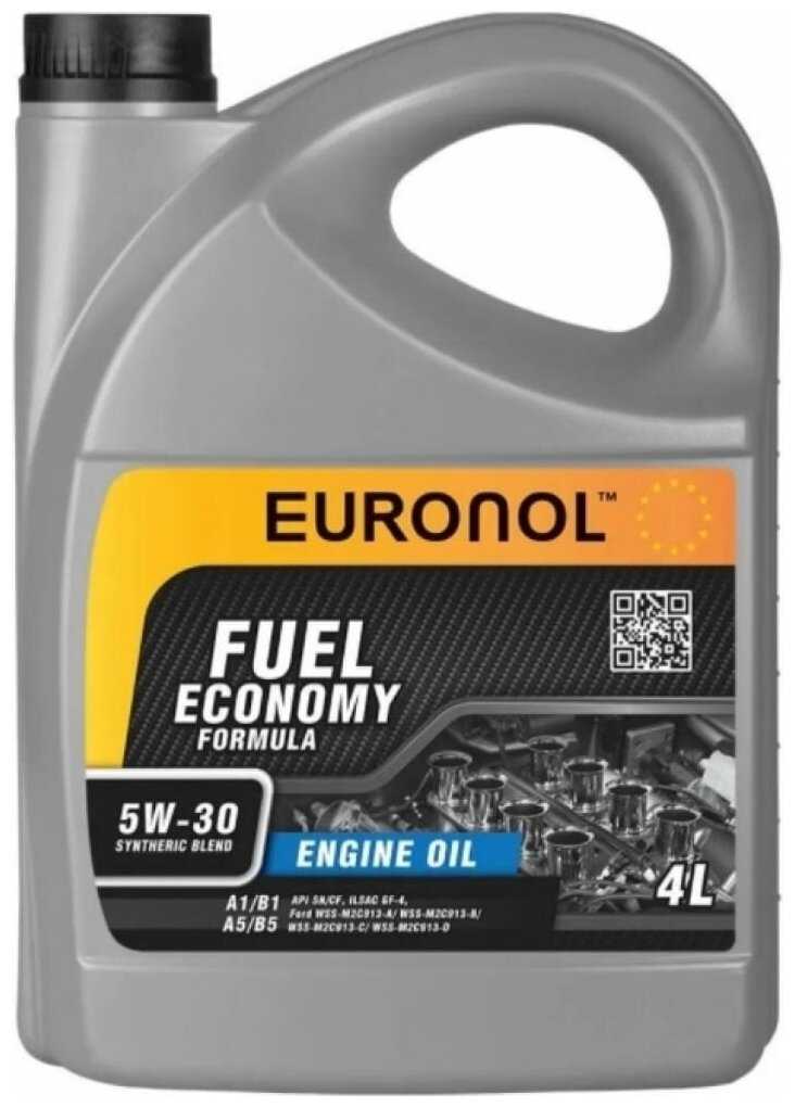 Синтетическое моторное масло Euronol Fuel Economy Formula 5W-30 фотография 3