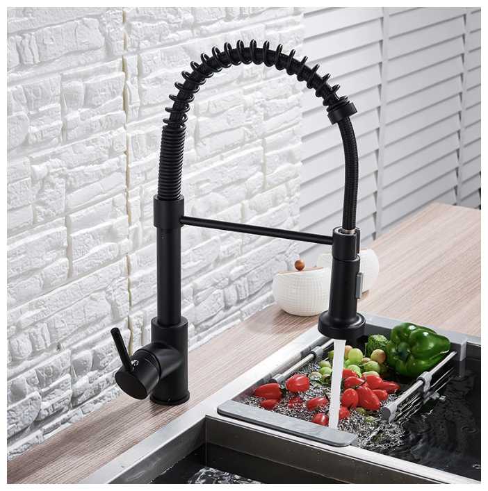 Смеситель для кухни (кухонной раковины) с гибким изливом Kasanye Kitchen Faucet 202
