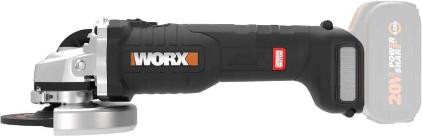 Угловая шлифмашина WORX WX813 [115 мм, 20 В, 4 Ач, х1, ЗУ 2А] фотография 1