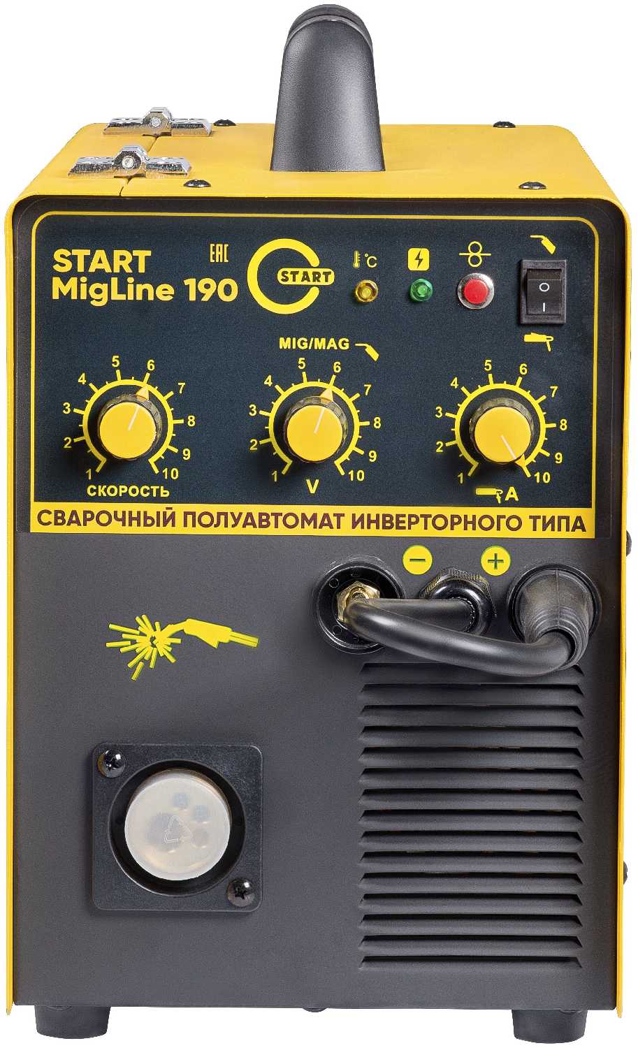 Сварочный аппарат инверторного типа START MigLine 190, MMA, MIG/MAG фотография 1