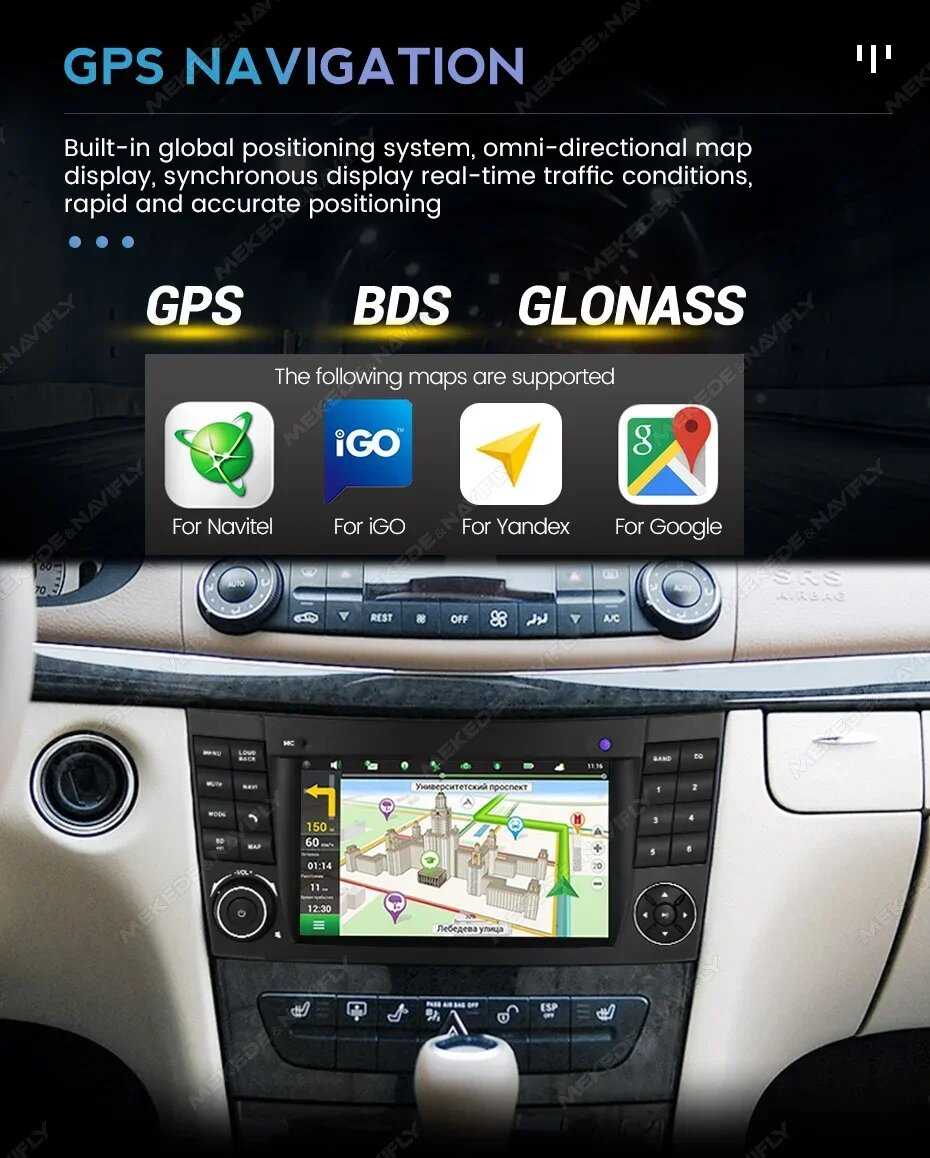 Автомагнитола Mercedes Benz Android (W211) фотография 13