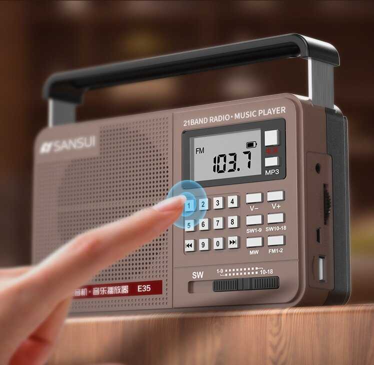 Всеволновой Цифровой Радиоприемник SANSUI E35 фотография 3