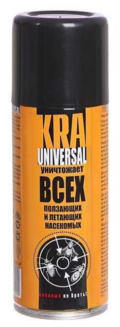Аэрозоль Ваше хозяйство KRA-universal уничтожает всех ползающих и летающих насекомых фотография 1