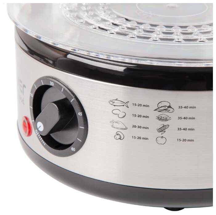 Пароварка электрическая Endever Vita-165 / 4,8л / 600 Вт / таймер фотография 5