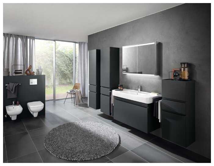 Чаша унитаза подвесная GEBERIT Renova Compact Square 206145000 с горизонтальным выпуском фотография 10