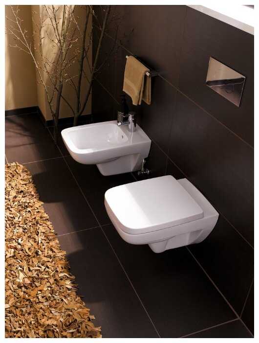 Чаша унитаза подвесная GEBERIT Renova Compact Square 206145000 с горизонтальным выпуском фотография 9