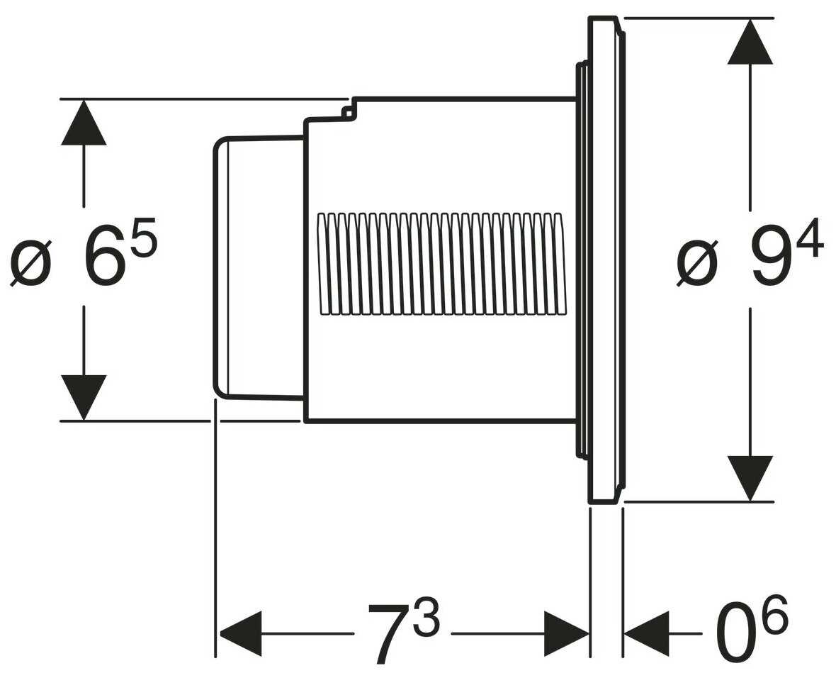 Кнопка смыва GEBERIT 116.055.KJ.1 фотография 1