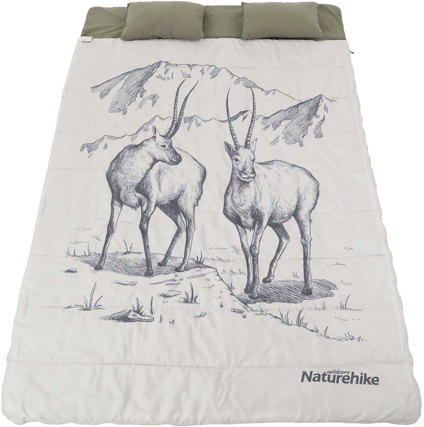 Спальный мешок Naturehike Double sleeping bag pattern with pillow (NH21MSD06) фотография 7